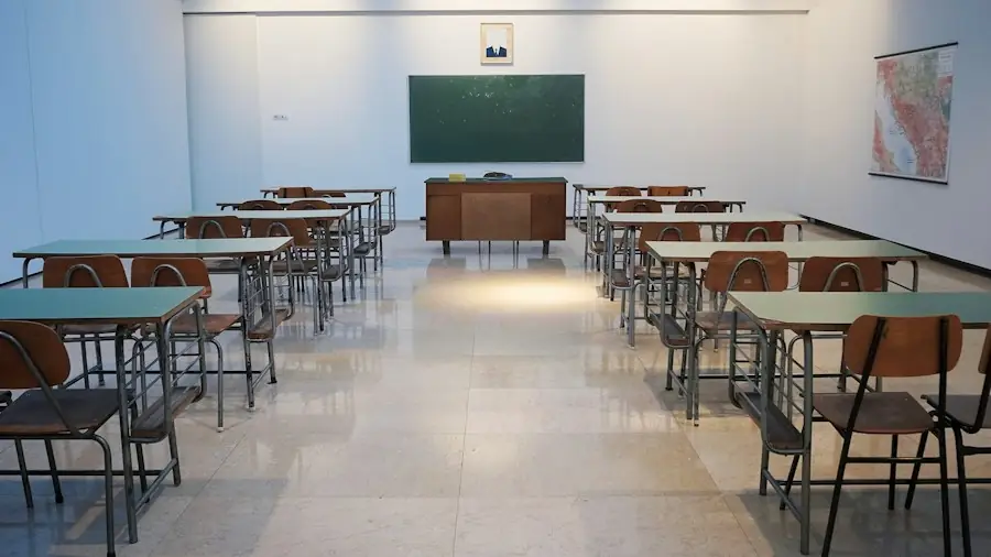 Prazna školska učionica